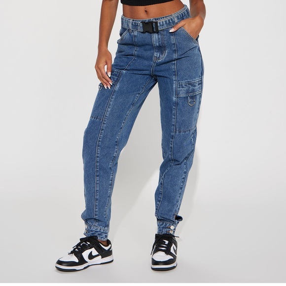 Cargo Jogger Jeans size 9 - Picture 2 of 5